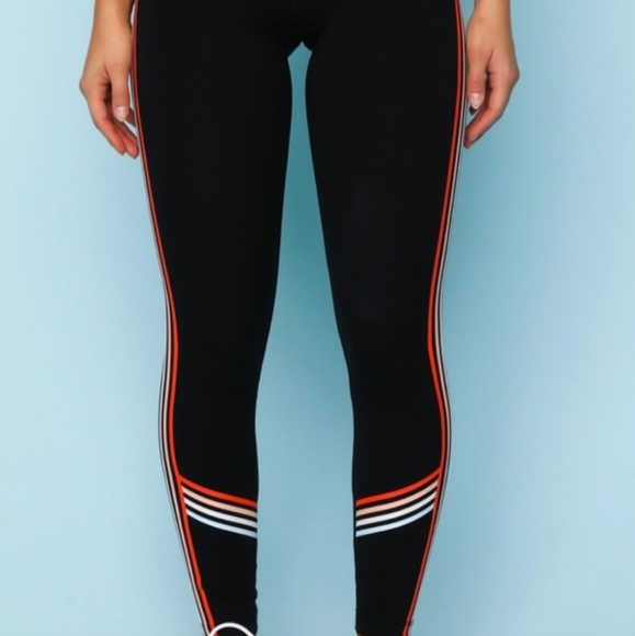 Sarah’s Day x White Fox Active Rally Leggings SzXS Striped - Picture 3 of 10